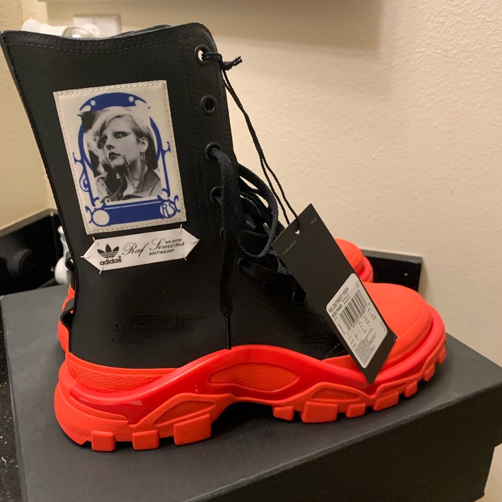RAF Simons x adidas Detroit high boots